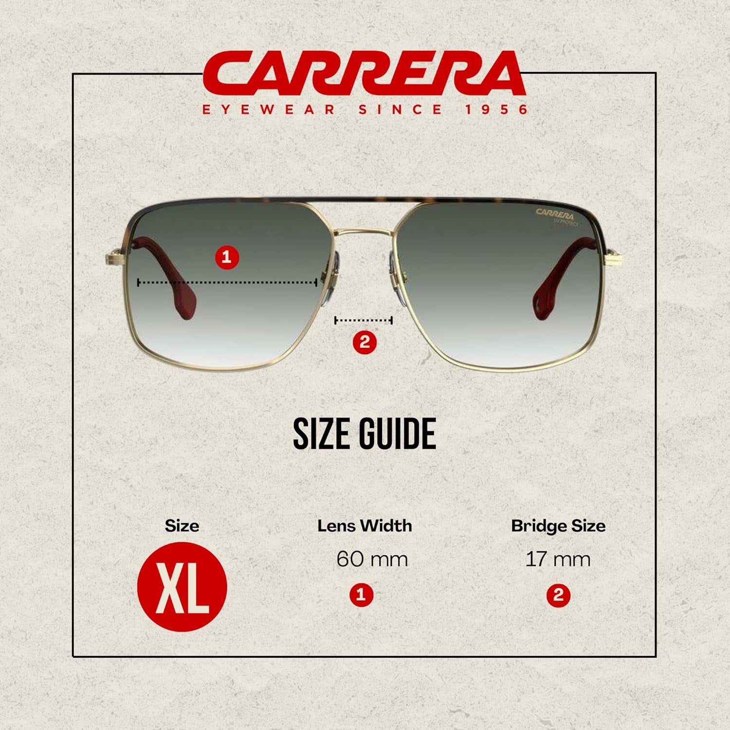 CA152/S Square Sunglasses for Men +BUNDLE with ACCESSORY EYEWEAR KIT