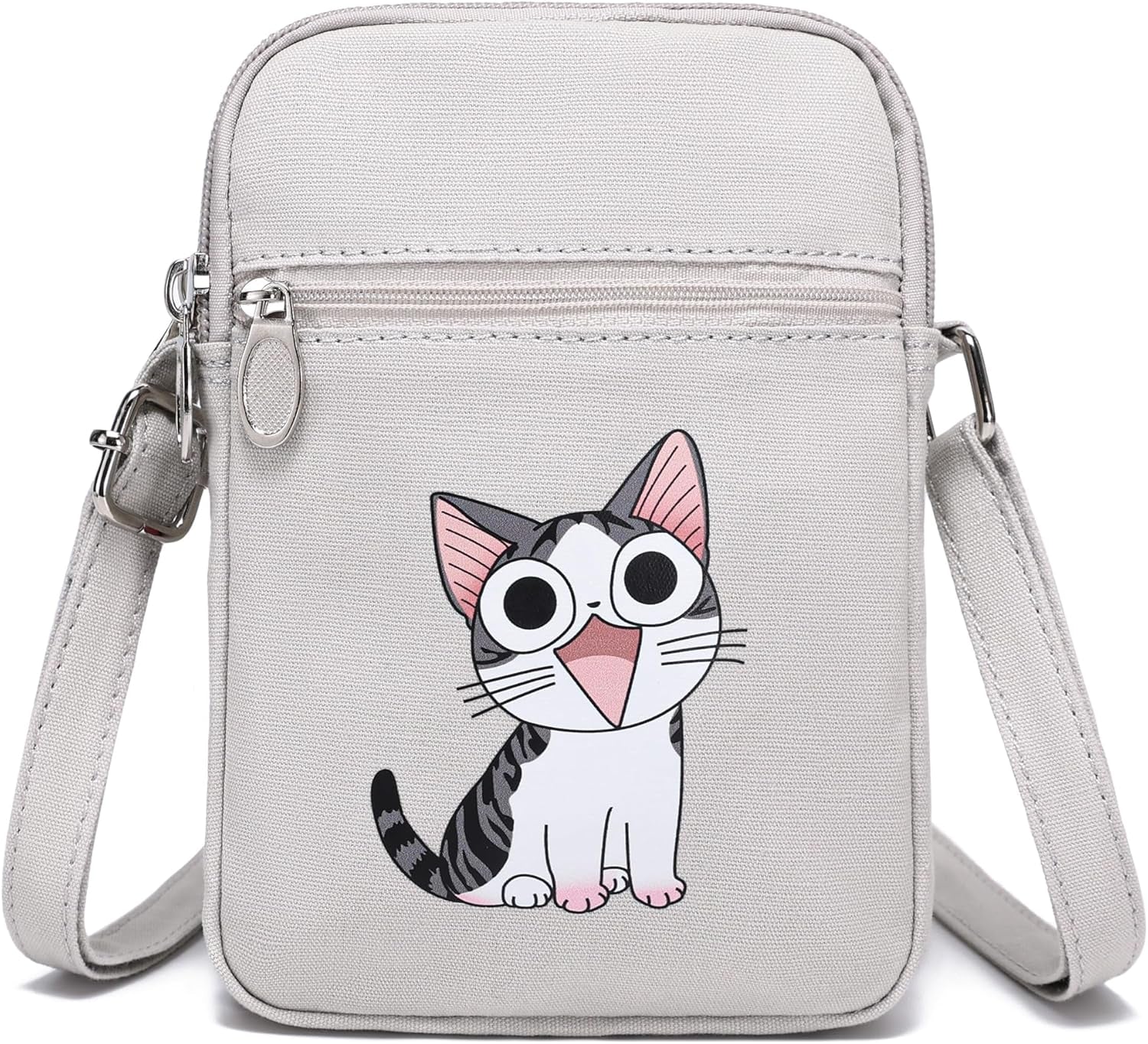 Small Crossbody Bag for Girls Little Teen Cute Mini Cross Body Cell Phone Purse Lightweight Pouch Canvas Shoulder Bag