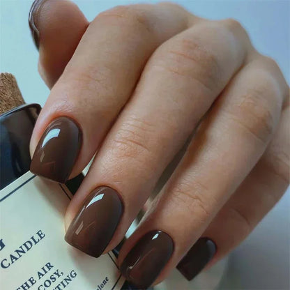 Waterproof short ballet press on nails set