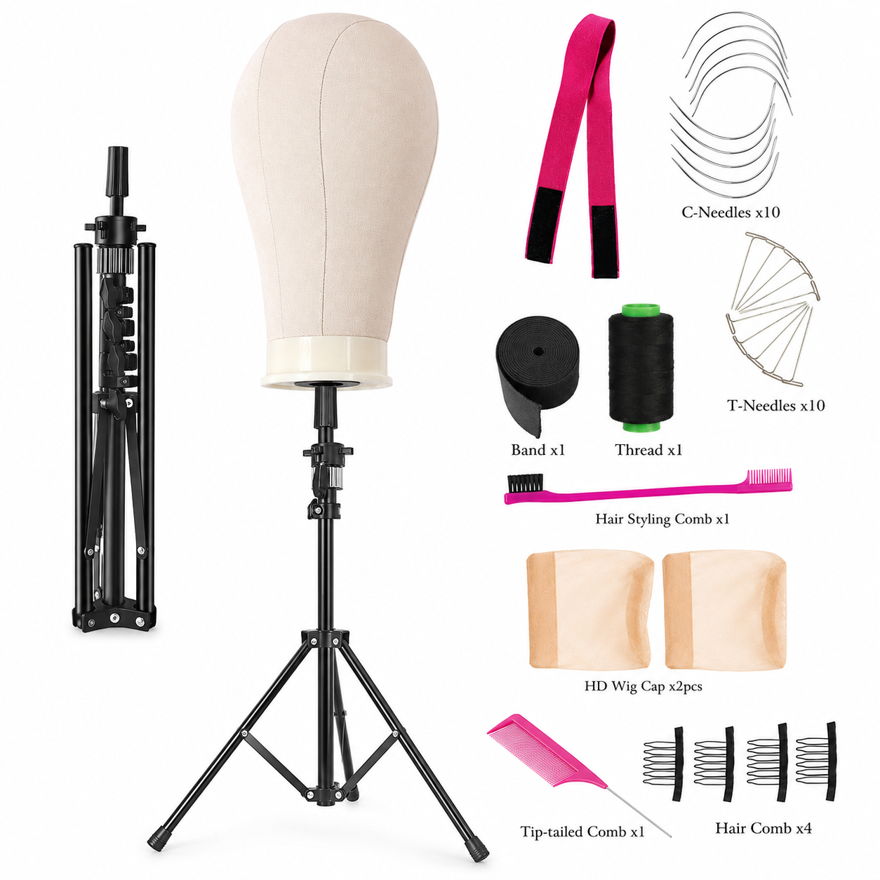 Wig Stand Tripod with Head