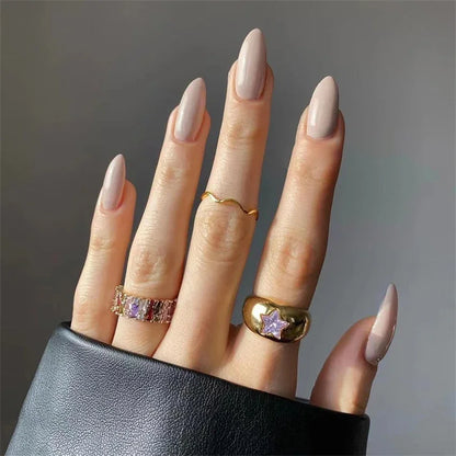 Waterproof short ballet press on nails set