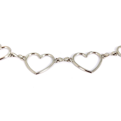 Women Fashion Heart Shaped Metal Waist Chain Belt Waistband Accessories