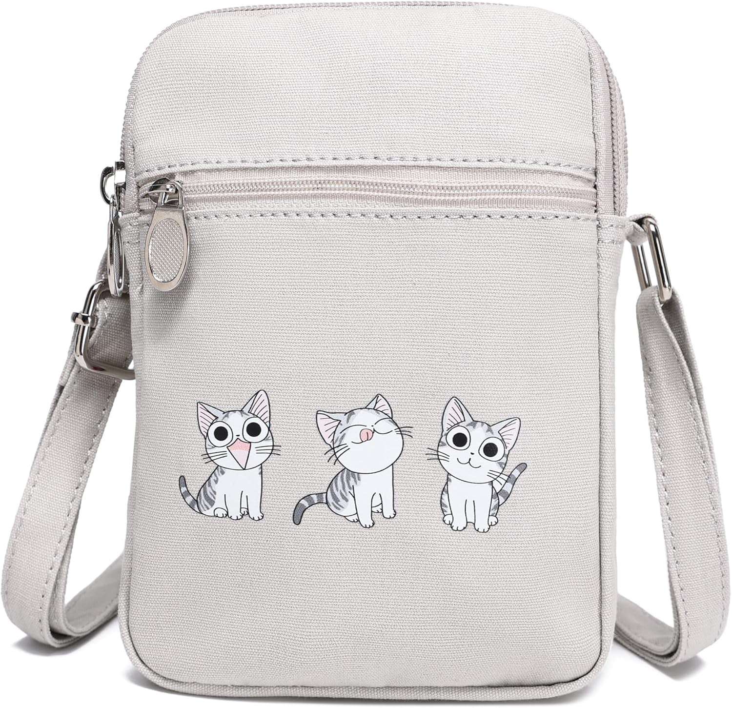 Small Crossbody Bag for Girls Little Teen Cute Mini Cross Body Cell Phone Purse Lightweight Pouch Canvas Shoulder Bag