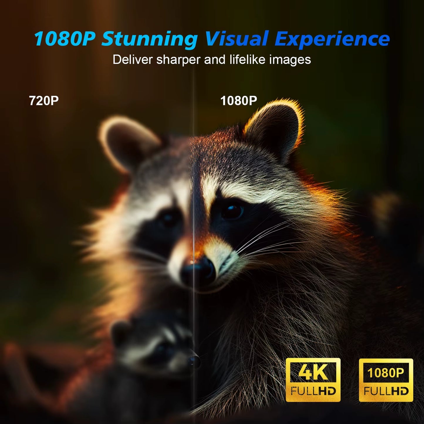 4K smart projector for home cinema with Android 11 Full HD WiFi6 BT5.0 voice control