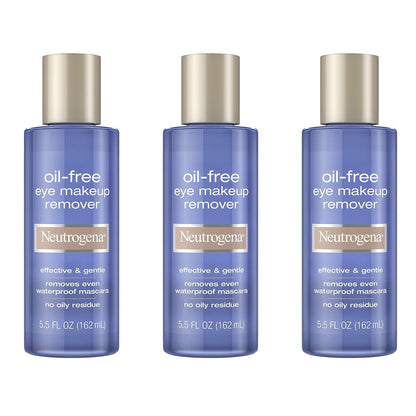 Gentle Oil-Free Eye Makeup Remover & Cleanser, 5.5 Fl Oz, 3 Pack