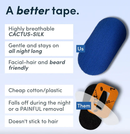 30/60Pcs Sleep Mouth Tape anti Snoring Strips Best Breathing Nasal Strips Medical Grade Improved Sleeping Snoring Relief