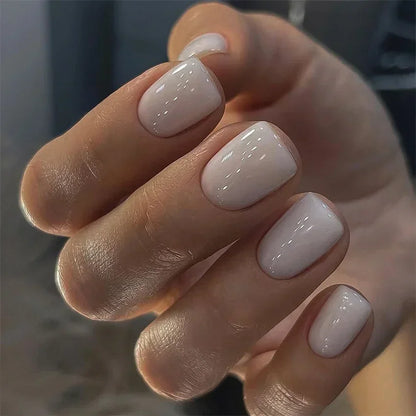 Waterproof short ballet press on nails set