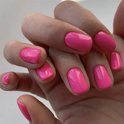 Waterproof short ballet press on nails set
