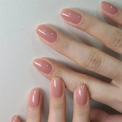 Waterproof short ballet press on nails set