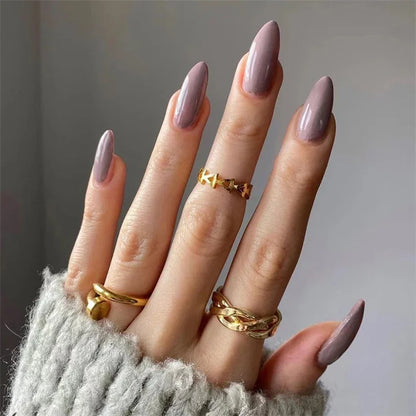 Waterproof short ballet press on nails set