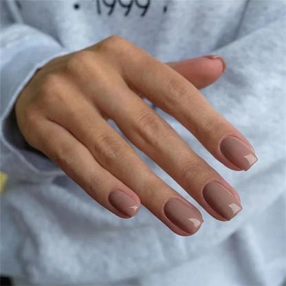Waterproof short ballet press on nails set