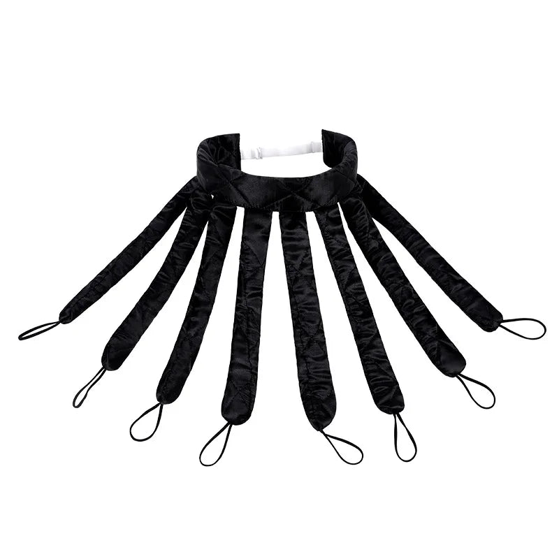lazy hair curler, overnight curls,ribbon hair curler, silk hair curler, curling headband, no heat curls, heatless curling rod.