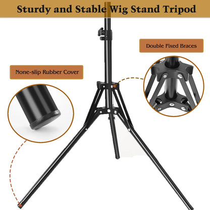 Wig Stand Tripod with Head