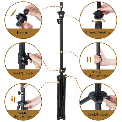 Wig Stand Tripod with Head