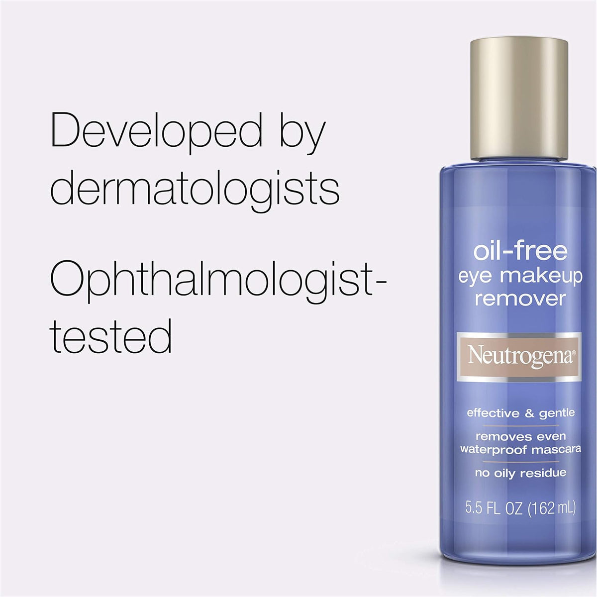 Gentle Oil-Free Eye Makeup Remover & Cleanser, 5.5 Fl Oz, 3 Pack