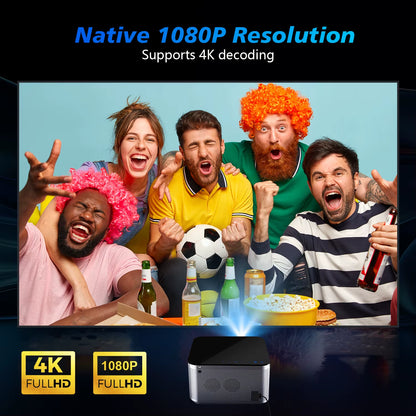 4K smart projector for home cinema with Android 11 Full HD WiFi6 BT5.0 voice control