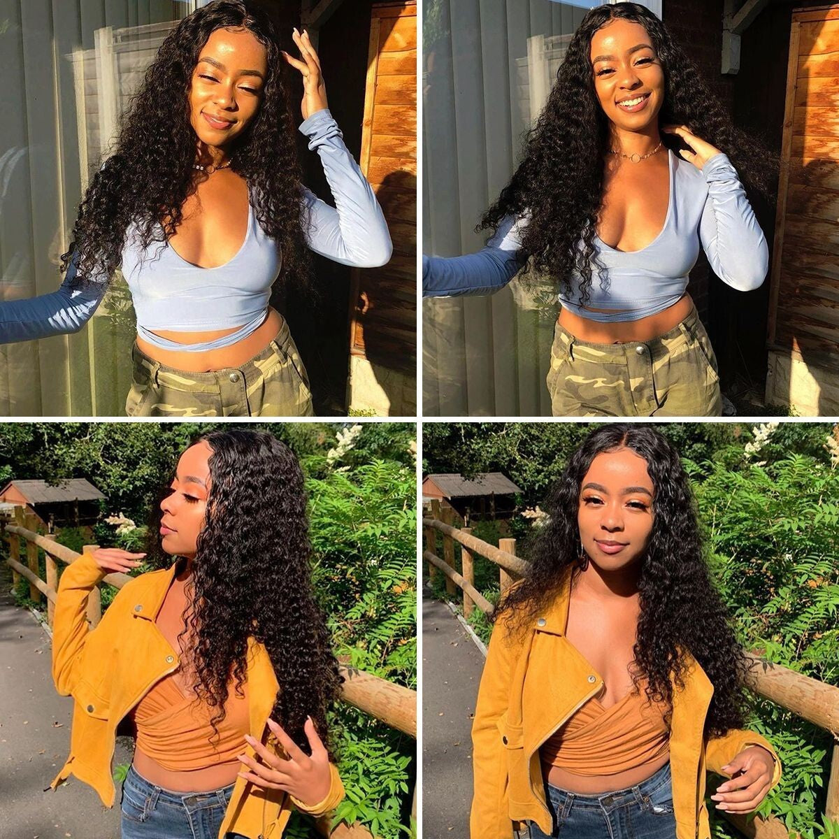 AA Hair Front Wig Womens Brazilian Human Long Curly Lace Wavy Hair Wigs US 2026