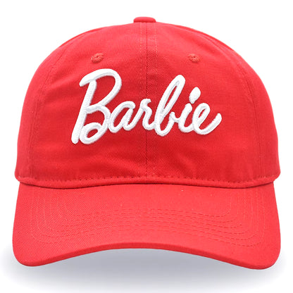 New Kawaii Barbie Letters Embroidered Baseball Cap Anime Cartoon Fashion Summer Adjustable Sun Caps Outdoor Casual Peaked Hat