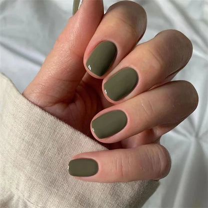Waterproof short ballet press on nails set
